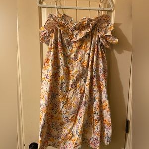 Womens H and M floral shift dress size M